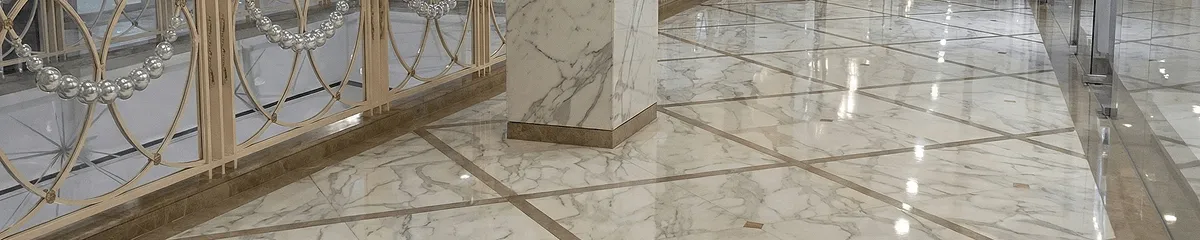 Beautiful marble floor professionally installed in Saint Louis, MO
