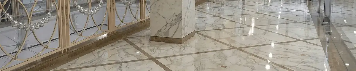 Beautiful marble floor professionally installed in Saint Louis, MO